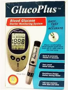 Glucoplus Glucometer Machine