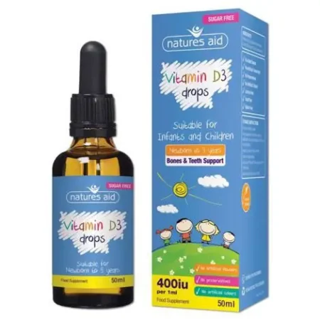 Natures Aid Vitamin D3 Drops Infant & Children 50ml