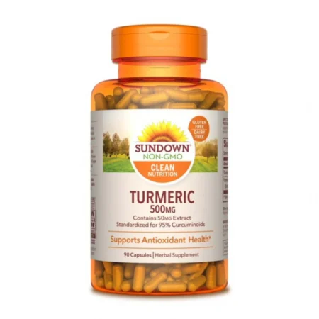 Sundown Turmeric 500mg Capsules 90’s
