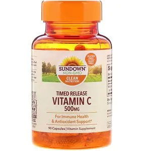 Sundown Vitamin C 500 mg Capsules Time Release 90 Capsules