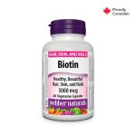 Webber Naturals Biotin 5000Mcg Vegeterian Capsules 60S