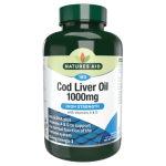 Natures Aid Cod Liver Oil 1000mg Soft Gels 90s