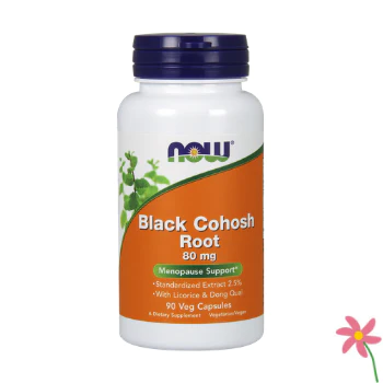 NOW Black Cohosh Root 80 mg Veg Capsules 90s