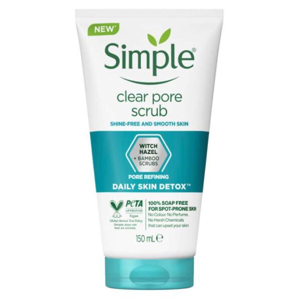 Simple Daily Skin Detox Polishing Face Scrub 150Ml