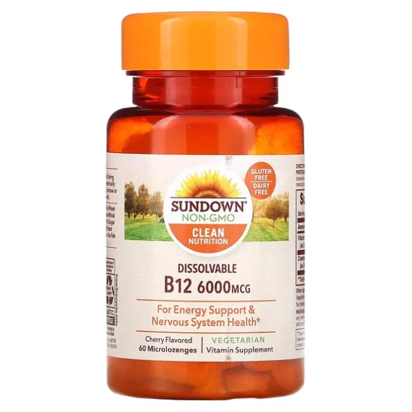 Sundown Vitamin B12 6000Mcg Microlozenges 60s