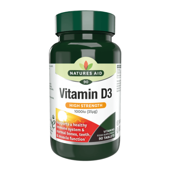Natures Aid D3 1000iu Tabs 90s