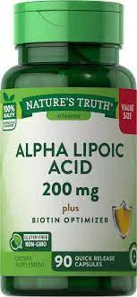 Natures Truth Alpha Lipoic Acid 600Mg 60S Quick Release Caps