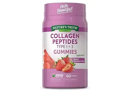 Natures Truth Collagen Peptides Type I&Ii(Strawberry Flavour) Gummies 60S