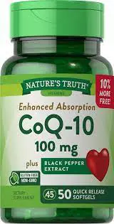 Natures Truth Coq-10 100Mg Plus Black Pepper Qr Softgels 120S